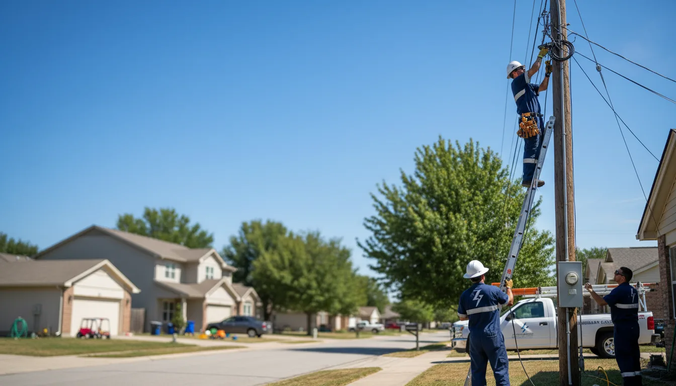 Residential electrician providing installation services in Muddy, IL